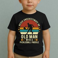 Cool Pickleball Art For Paddle Pickleball Player Toddler T-Shirt