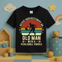 Cool Pickleball Art For Paddle Pickleball Player Toddler T-Shirt