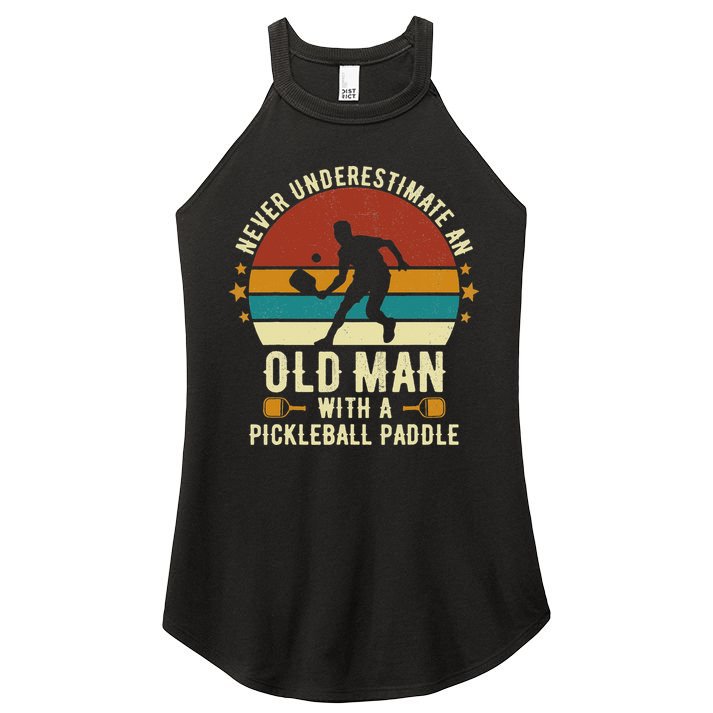 Cool Pickleball Art For Paddle Pickleball Player Women's Perfect Tri Rocker Tank