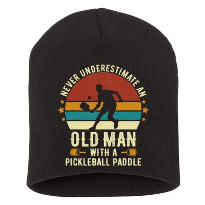 Cool Pickleball Art For Paddle Pickleball Player Short Acrylic Beanie
