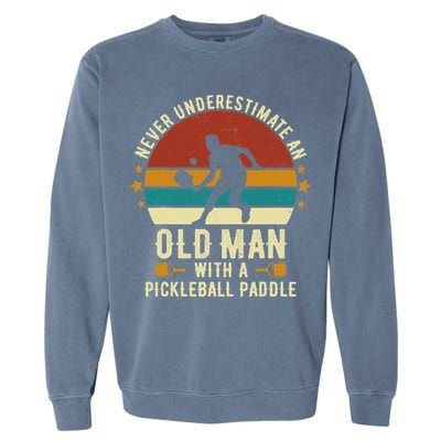 Cool Pickleball Art For Paddle Pickleball Player Garment-Dyed Sweatshirt