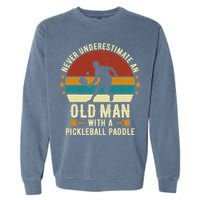 Cool Pickleball Art For Paddle Pickleball Player Garment-Dyed Sweatshirt