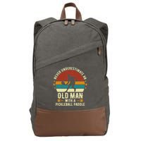 Cool Pickleball Art For Paddle Pickleball Player Cotton Canvas Backpack