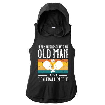 Cool Pickleball Art For Paddle Pickleball Player Ladies PosiCharge Tri-Blend Wicking Draft Hoodie Tank