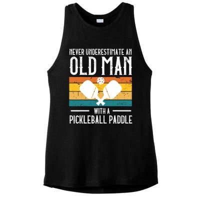 Cool Pickleball Art For Paddle Pickleball Player Ladies PosiCharge Tri-Blend Wicking Tank