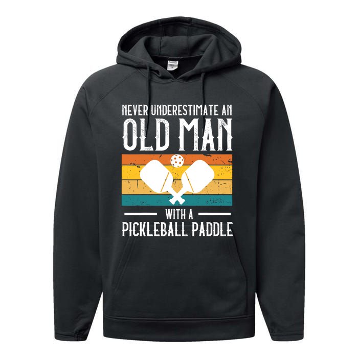 Cool Pickleball Art For Paddle Pickleball Player Performance Fleece Hoodie