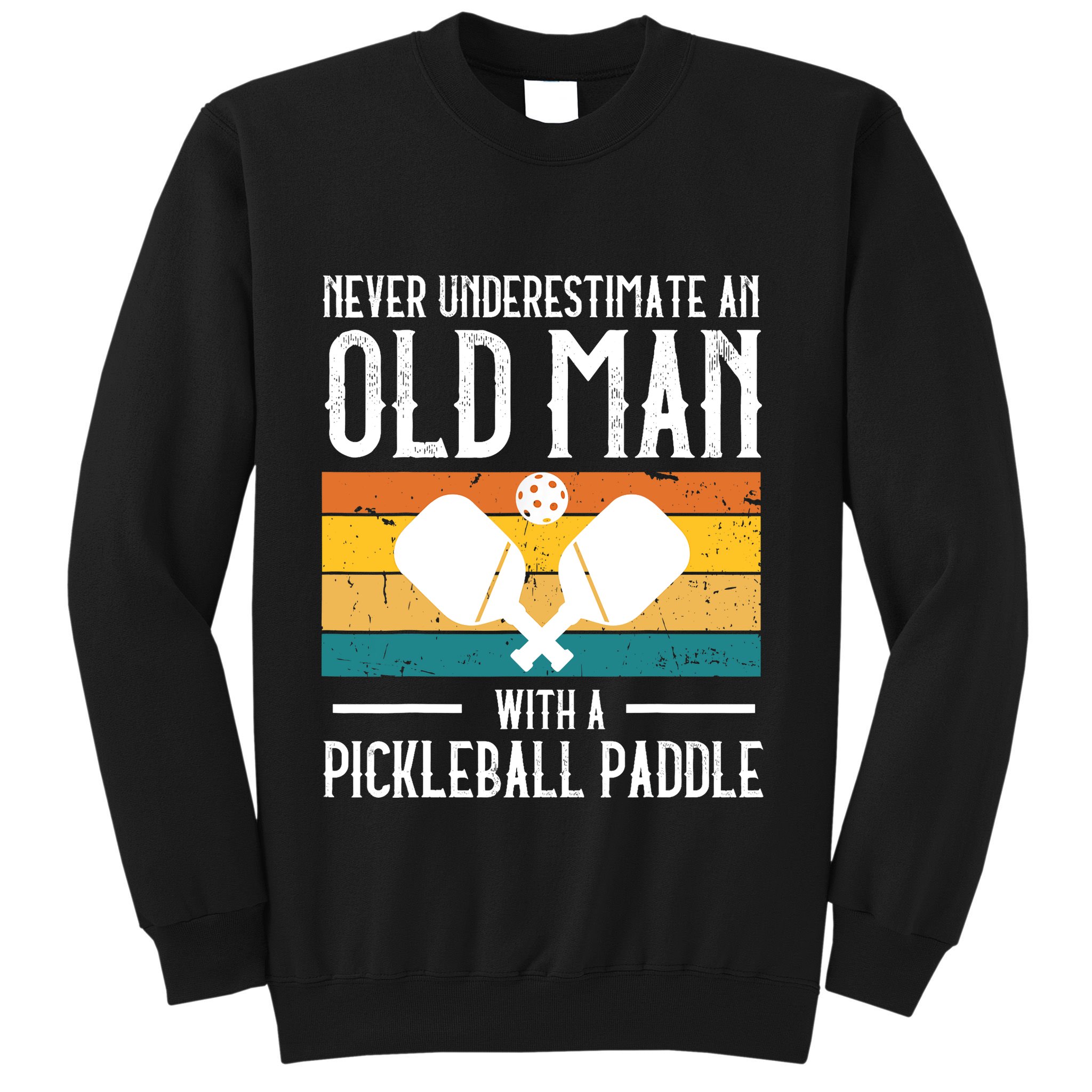 Cool Pickleball Art For Paddle Pickleball Player Sweatshirt