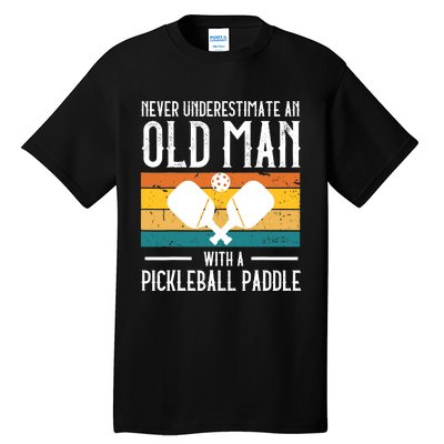 Cool Pickleball Art For Paddle Pickleball Player Tall T-Shirt