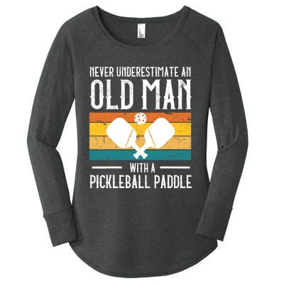 Cool Pickleball Art For Paddle Pickleball Player Women's Perfect Tri Tunic Long Sleeve Shirt