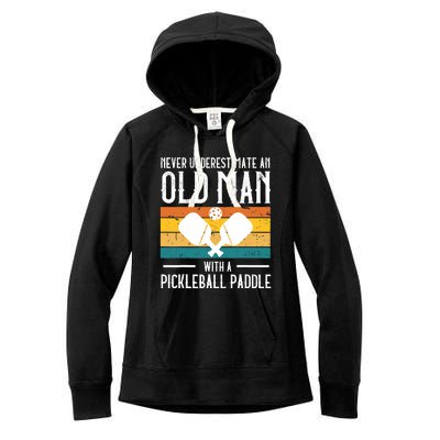 Cool Pickleball Art For Paddle Pickleball Player Women's Fleece Hoodie