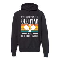 Cool Pickleball Art For Paddle Pickleball Player Premium Hoodie