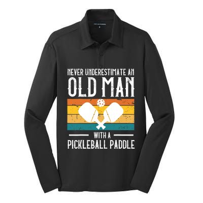 Cool Pickleball Art For Paddle Pickleball Player Silk Touch Performance Long Sleeve Polo