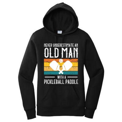 Cool Pickleball Art For Paddle Pickleball Player Women's Pullover Hoodie