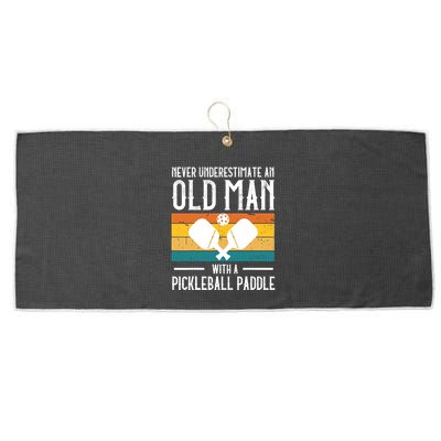 Cool Pickleball Art For Paddle Pickleball Player Large Microfiber Waffle Golf Towel