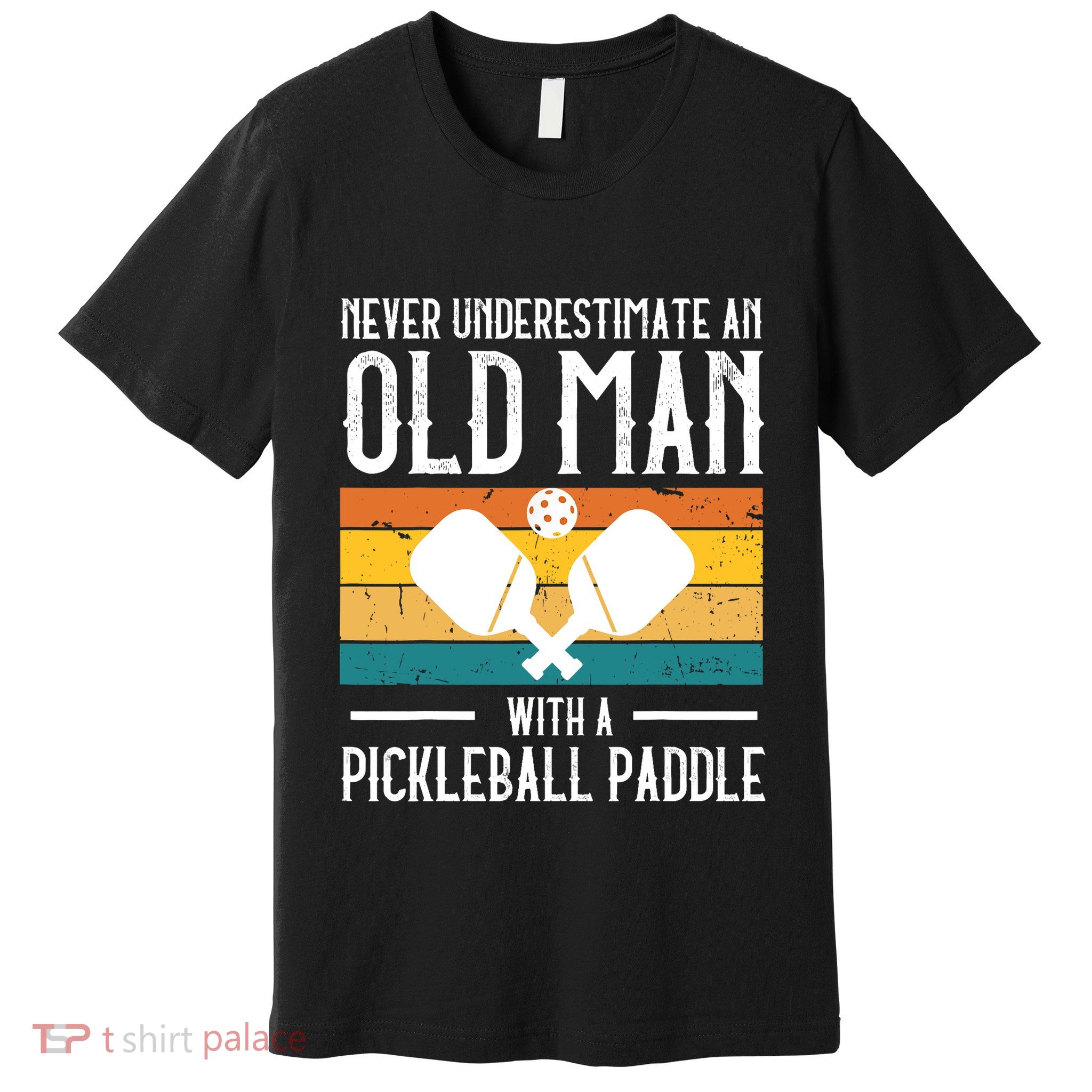 Cool Pickleball Art For Paddle Pickleball Player Premium T-Shirt