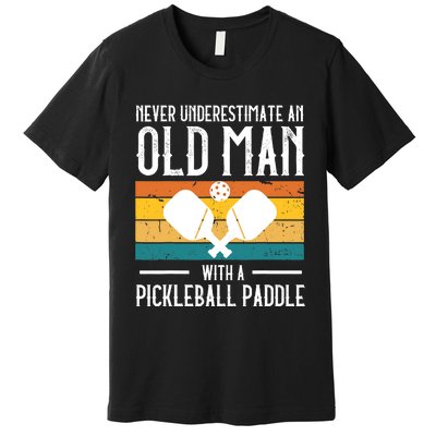 Cool Pickleball Art For Paddle Pickleball Player Premium T-Shirt