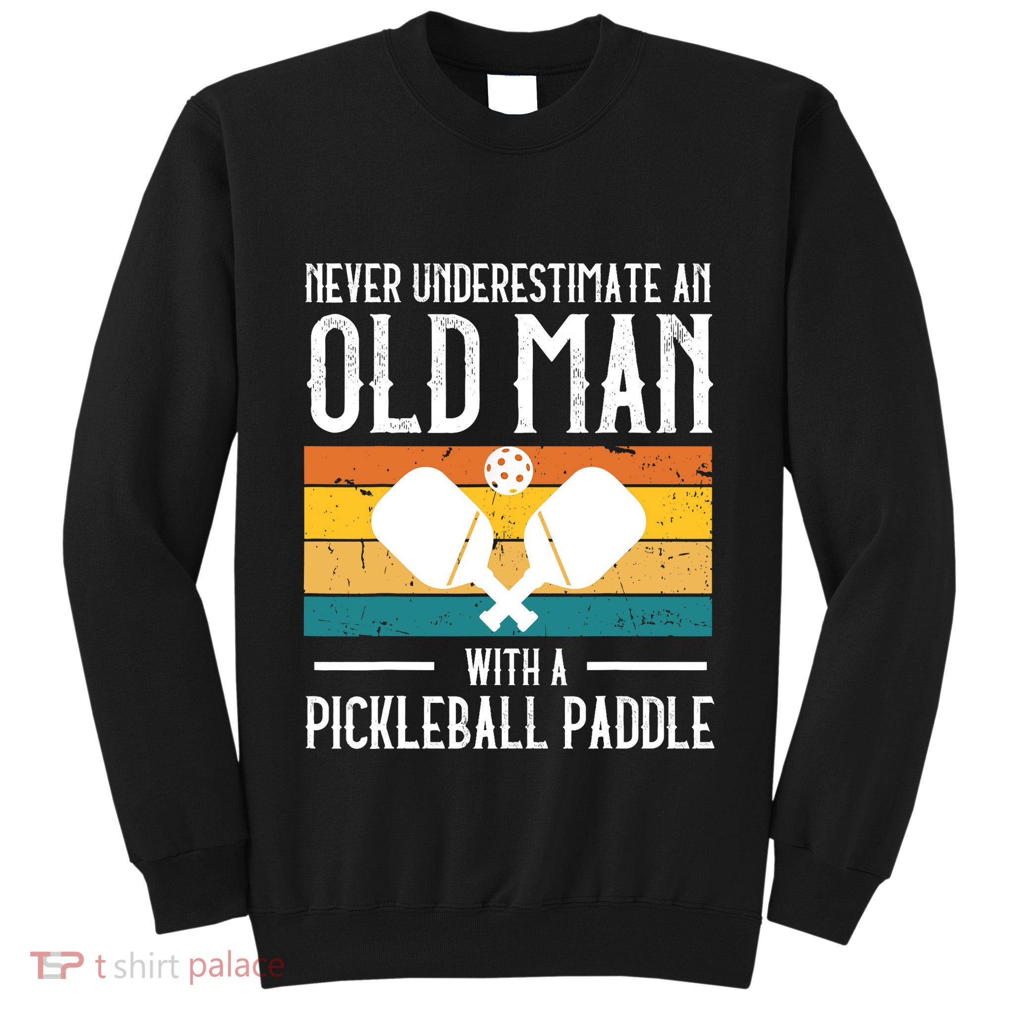 Cool Pickleball Art For Paddle Pickleball Player Tall Sweatshirt