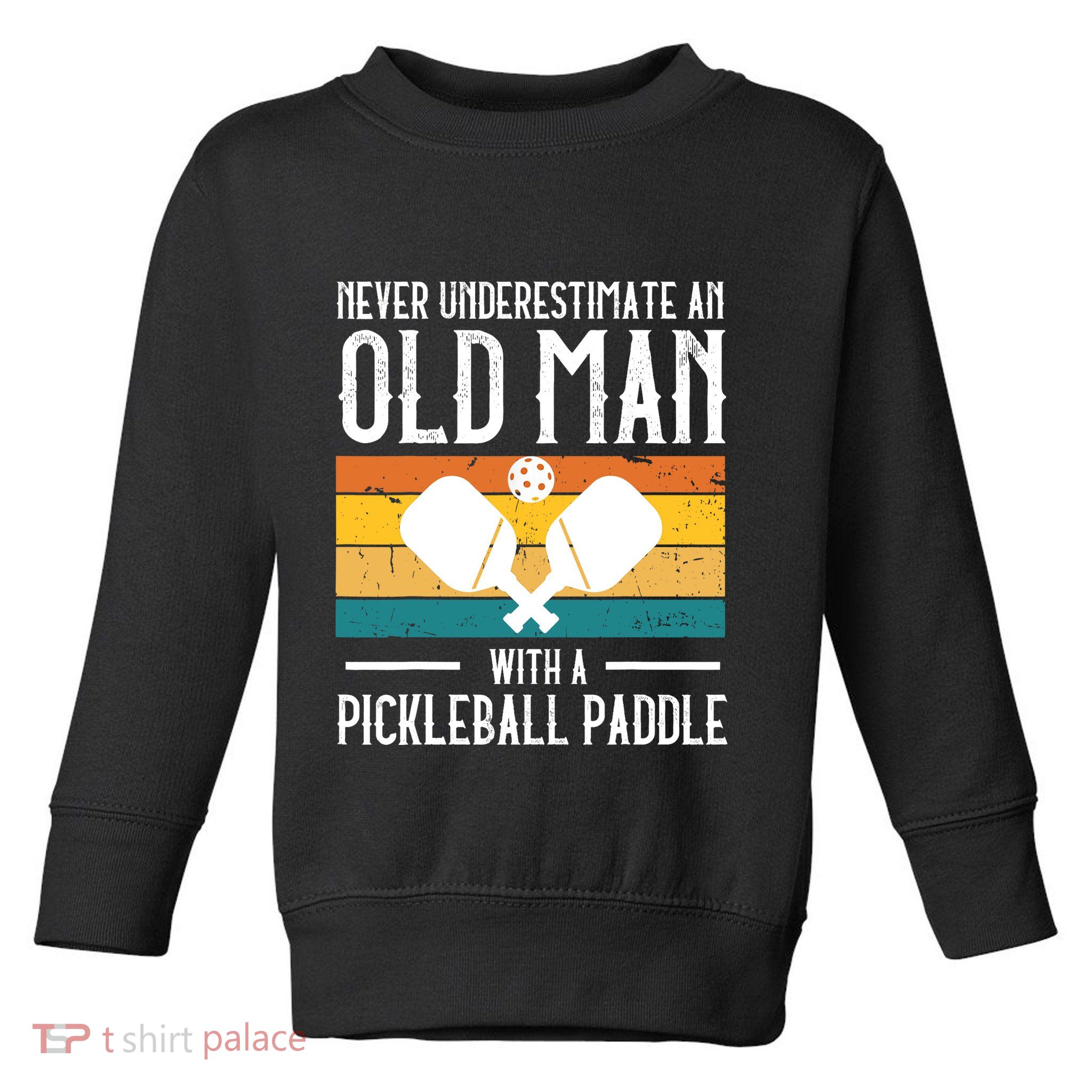 Cool Pickleball Art For Paddle Pickleball Player Toddler Sweatshirt