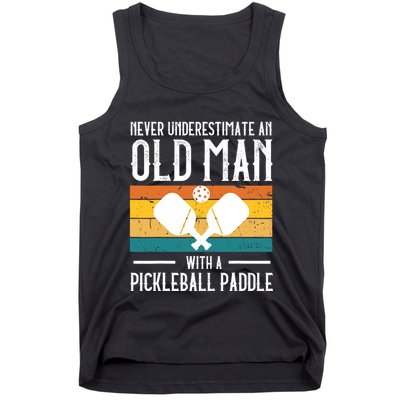 Cool Pickleball Art For Paddle Pickleball Player Tank Top