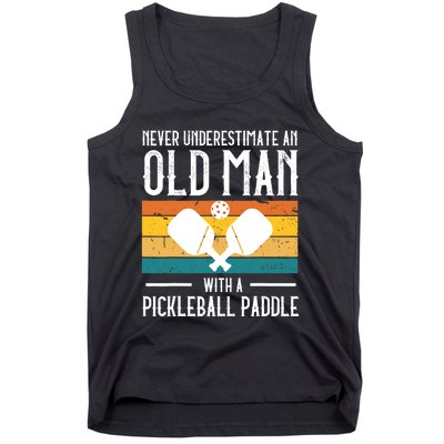 Cool Pickleball Art For Paddle Pickleball Player Tank Top