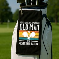 Cool Pickleball Art For Paddle Pickleball Player Golf Towel