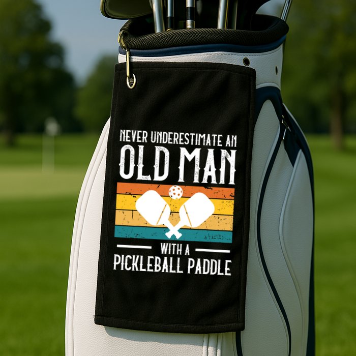 Cool Pickleball Art For Paddle Pickleball Player Golf Towel