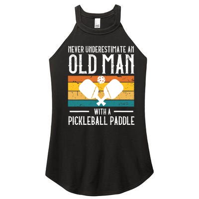 Cool Pickleball Art For Paddle Pickleball Player Women’s Perfect Tri Rocker Tank