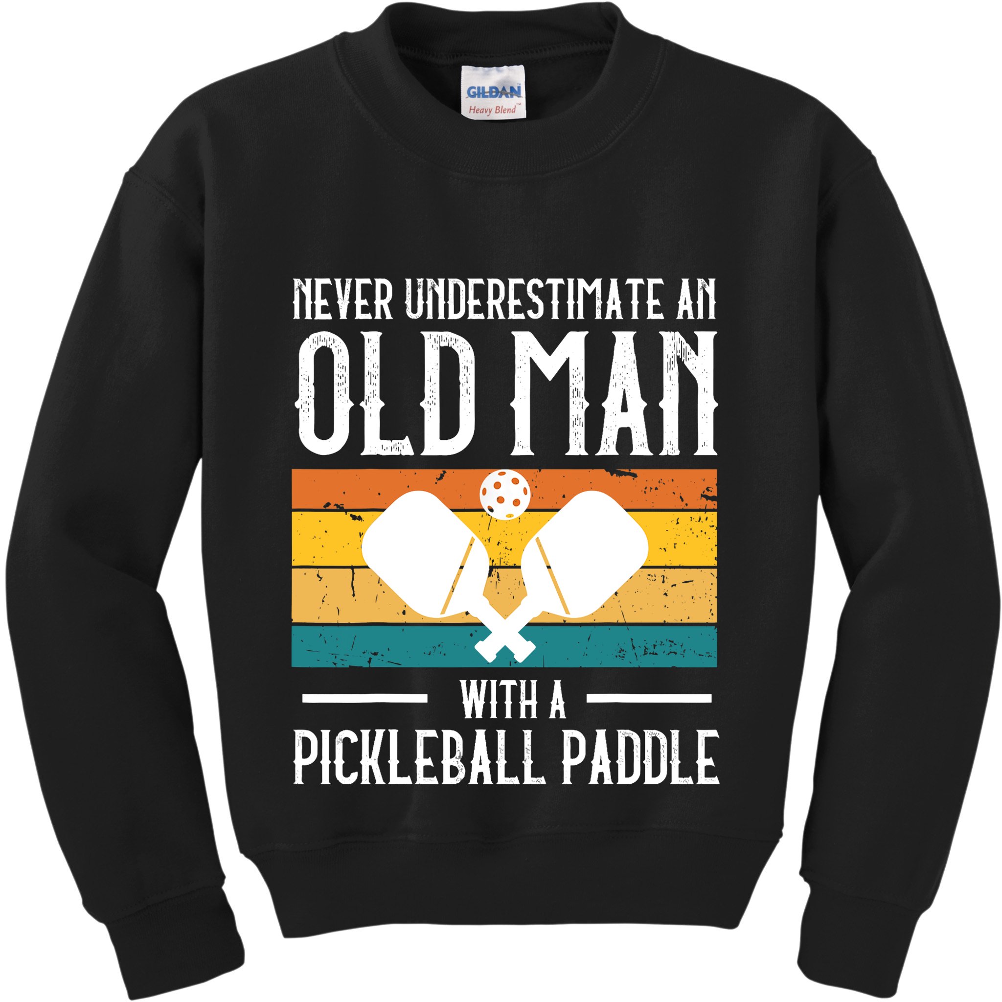 Cool Pickleball Art For Paddle Pickleball Player Kids Sweatshirt
