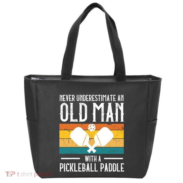 Cool Pickleball Art For Paddle Pickleball Player Zip Tote Bag