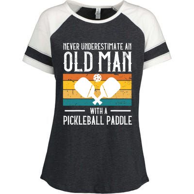 Cool Pickleball Art For Paddle Pickleball Player Enza Ladies Jersey Colorblock Tee