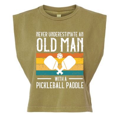 Cool Pickleball Art For Paddle Pickleball Player Garment-Dyed Women's Muscle Tee