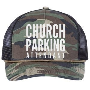 Church Parking Attendant Retro Rope Trucker Hat Cap