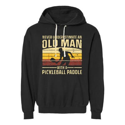 Cool Pickleball Art For Wo Paddle Pickleball Player Garment-Dyed Fleece Hoodie