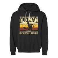 Cool Pickleball Art For Wo Paddle Pickleball Player Garment-Dyed Fleece Hoodie