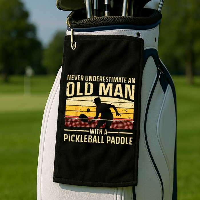 Cool Pickleball Art For Wo Paddle Pickleball Player Golf Towel