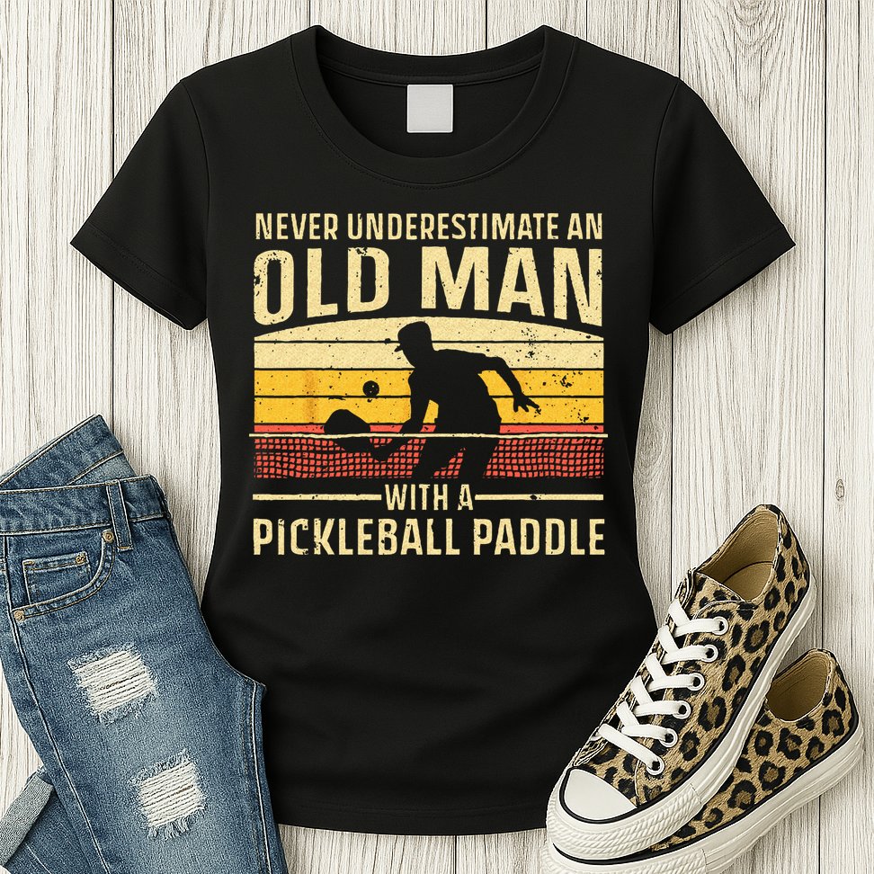 Cool Pickleball Art For Wo Paddle Pickleball Player Womens T-Shirt