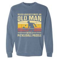 Cool Pickleball Art For Wo Paddle Pickleball Player Garment-Dyed Sweatshirt