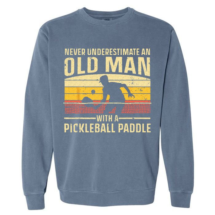 Cool Pickleball Art For Wo Paddle Pickleball Player Garment-Dyed Sweatshirt