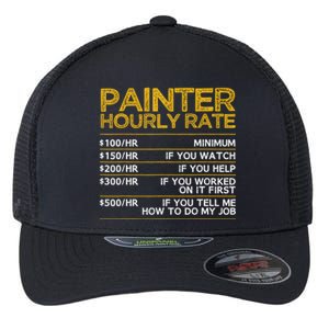 Cool Painter Art For Painting Job House Painter Flexfit Unipanel Trucker Cap