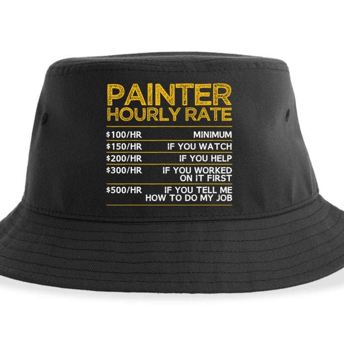 Cool Painter Art For Painting Job House Painter Sustainable Bucket Hat