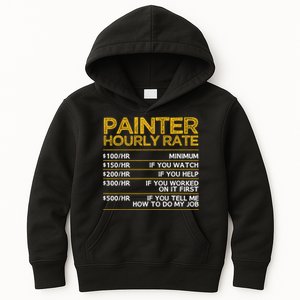 Cool Painter Art For Painting Job House Painter Kids Hoodie