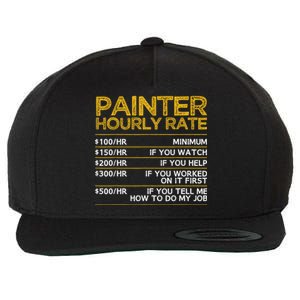 Cool Painter Art For Painting Job House Painter Wool Snapback Cap