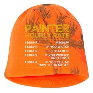 Cool Painter Art For Painting Job House Painter Kati - Camo Knit Beanie