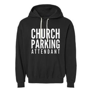 Church Parking Attendant Premium Garment-Dyed Fleece Hoodie