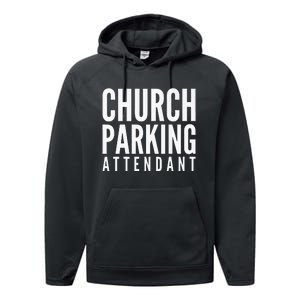 Church Parking Attendant Premium Performance Fleece Hoodie