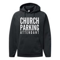 Church Parking Attendant Premium Performance Fleece Hoodie