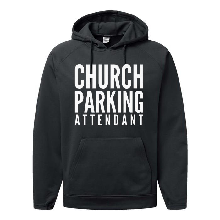 Church Parking Attendant Premium Performance Fleece Hoodie