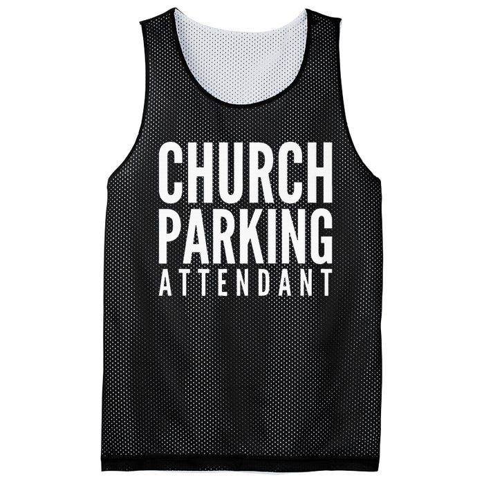 Church Parking Attendant Premium Mesh Reversible Basketball Jersey Tank