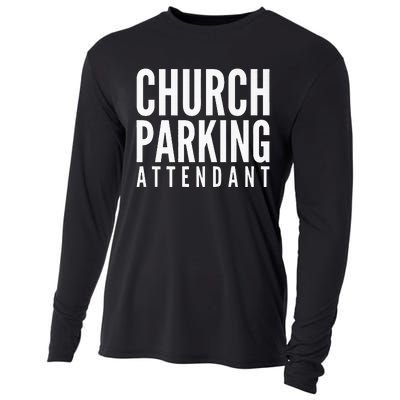 Church Parking Attendant Premium Cooling Performance Long Sleeve Crew