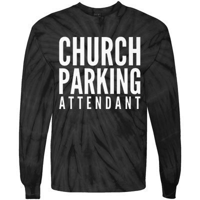 Church Parking Attendant Premium Tie-Dye Long Sleeve Shirt